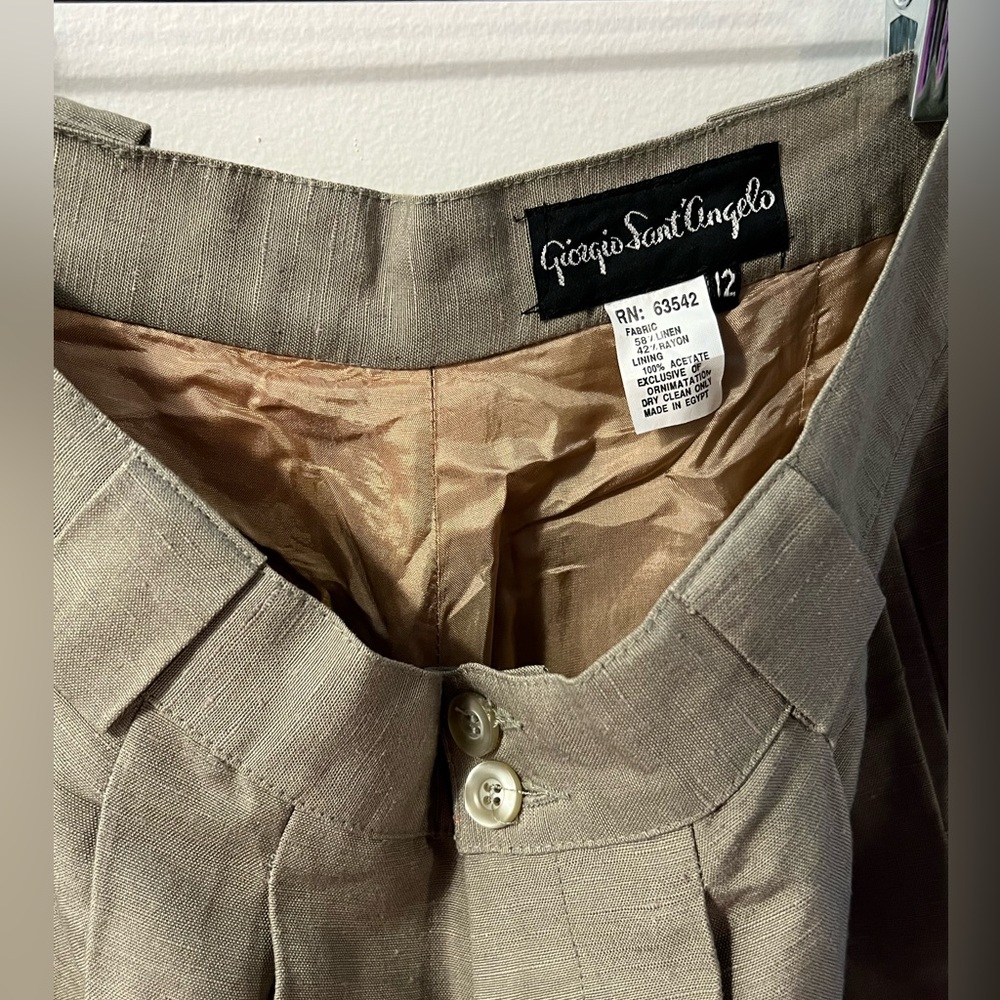 Vintage Giorgio Sant’Angelo Pleated Pants - Picture 5 of 5